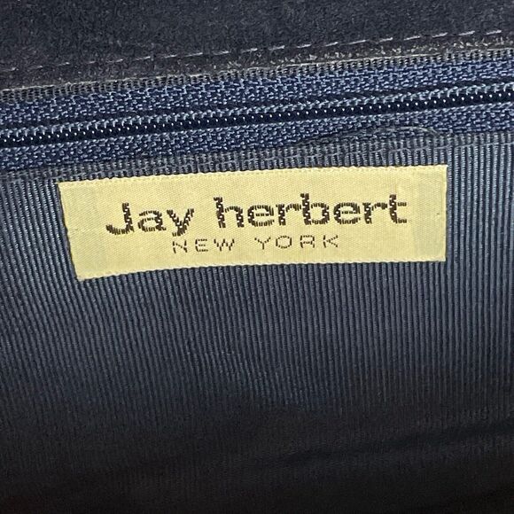 Jay Herbert Vintage Blue Envelope Clutch Shoulder Bag‎ Purse 80s Classic - Picture 6 of 8